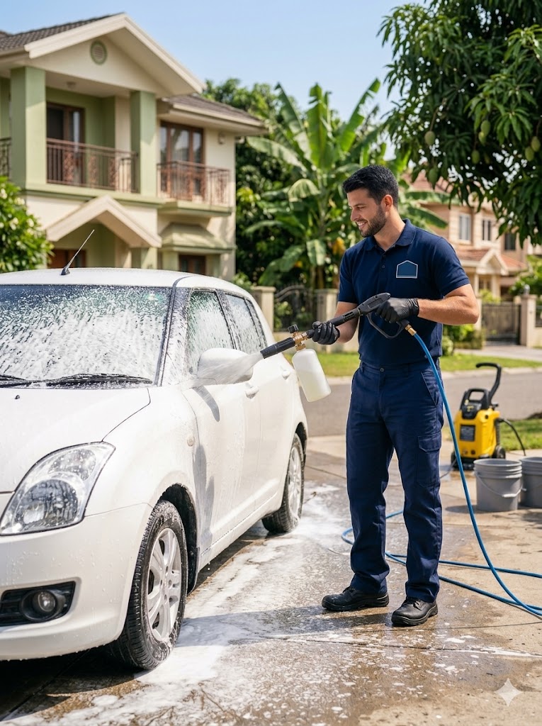 Foam exterior wash