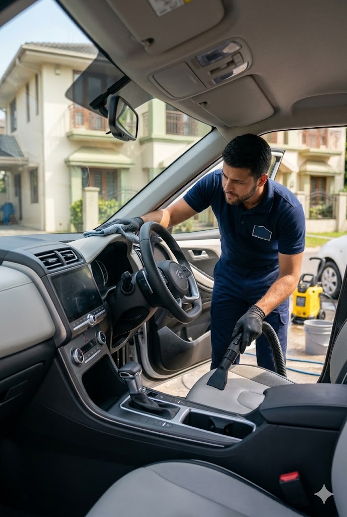 Interior vacuum clean